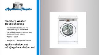 Blomberg Washer Troubleshooting [upl. by Henigman183]