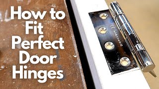 How to Fit Perfect Door Hinges [upl. by Iclehc]