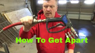 How to disconnect Pressure Washer Hose Accessories [upl. by Jorin251]