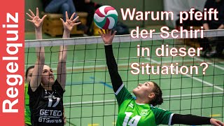 Volleyball Regelquiz Warum pfeift der Schiedsrichter in dieser Szene [upl. by Leonelle]