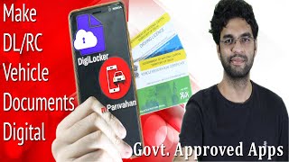 Govt App for Vehicle Documents  How to use DigiLocker for Driving Licence in Hindi  mParivahan [upl. by Yzeerb303]