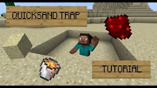 Quicksand Trap  Minecraft Tutorial [upl. by Cohl]