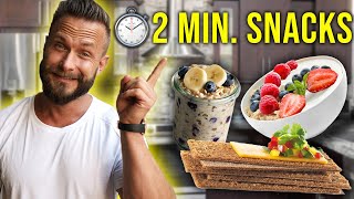 8 BEST Healthy Snacks Made in Under 2 Minutes [upl. by Charpentier]