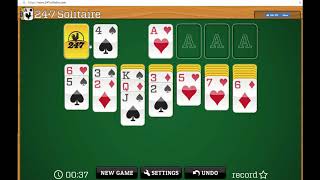 Play 247 Solitaire Card GameFree online card game [upl. by Gnilrad863]