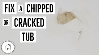 DIY Fix a Cracked or Chipped Bathtub  with Epoxy [upl. by Arelus982]