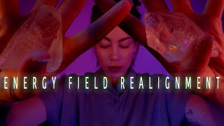 Etheric amp Auric Field Clearing amp Realignment  Reiki ASMR  Crystal Healing  Cord Cutting  Anoint [upl. by Ellerad]