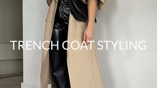 Trench Coat Styling youtubeshorts [upl. by Bergeron]