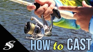 Fishing 101 Made Easy with Simple Spinning Reel Casting [upl. by Enileme]