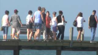 Blind Guy Falls Off Pier Prank [upl. by Arbed]