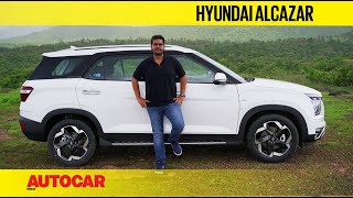 Hyundai Alcazar review  More than just a three row Creta  First Drive  Autocar India [upl. by Aliehs]