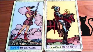 Combinaciones tarot con la SOTA de ESPADAS  ARCANOS MENORES DE OROS Por TARA [upl. by Ayotel275]