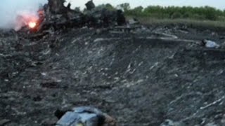 Journalist Bodies turned inside out at MH17 crash site [upl. by Amato]