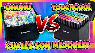 MARCADORES de Alcohol OHUHU vs TOUCHCOOL  Review Rotuladores Marcadores de Alcohol [upl. by Dzoba]