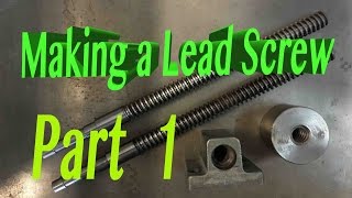 How to make a LEAD SCREW [upl. by Delmer]