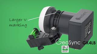 Replacement Sky Freesat Quad LNB thats easier to fit and align GeoSync GK4LB [upl. by Kiki]