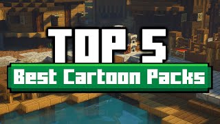 TOP 5 Best Cartoon Texture Packs for Minecraft 🥇 [upl. by Anitreb]