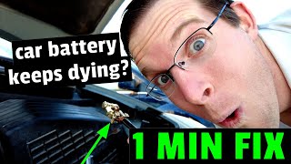 EASY FIX Car Battery Keeps Dying How to fix in 1 minute [upl. by Etti]