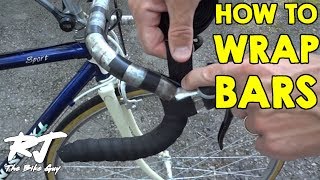 How To Tape Wrap Road Bike Handlebars [upl. by Gonagle557]