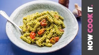 Speedy Pesto Pasta Recipe  Now Cook It [upl. by Estren]