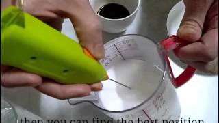 How To Make Latte Art with Mini Milk Frother [upl. by Aleedis]