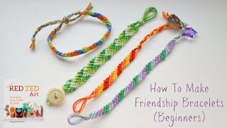 How to Make DIY Friendship Bracelets Beginners Diagonal Pattern [upl. by Zsolway639]