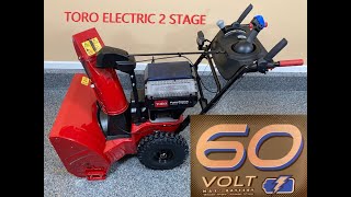 Toro 26quot 60V MAX Electric Battery Power Max e26 TwoStage Snow Blower 39926 [upl. by Rad37]