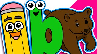 quotBear Starts with Bquot  Level 1 Lower Case quotbquot  Learn Phonics Early Childood Education Baby Teach [upl. by Adelheid]