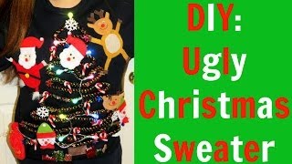 DIY ugly Christmas sweater 🎄 [upl. by Dorry]