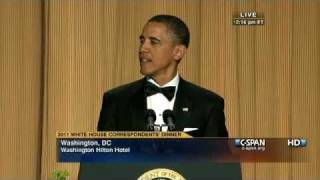 CSPAN President Obama at the 2011 White House Correspondents Dinner [upl. by Artemahs]