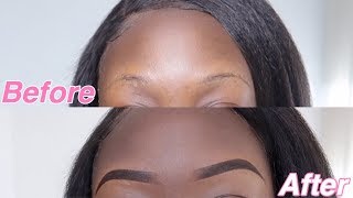 Easy CHEAP Eyebrow Tutorial In Depth  QueenKee [upl. by Blunk599]