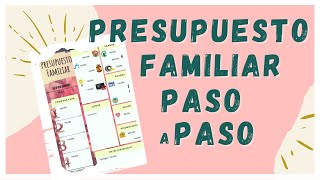 Cómo hacer un presupuesto familiar fácil en solo 3 pasos [upl. by Labanna249]