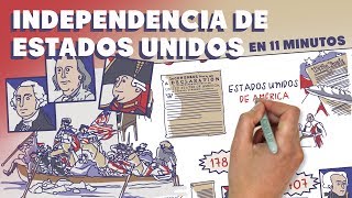 La Independencia de Estados Unidos en 11 minutos [upl. by Nyraa]