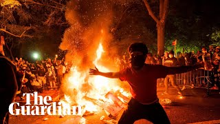 Fires burn near White House as George Floyd protests rage [upl. by Carlo]