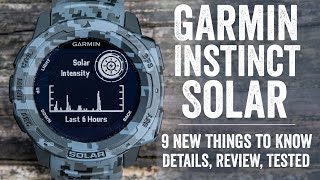 Garmin Instinct Solar Review 9 New Things to Know [upl. by Portland263]