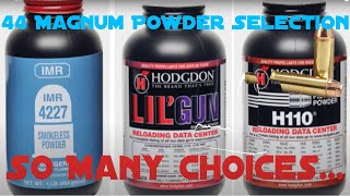 Magnum Pistol Reloading 44 Mag Powder Choice [upl. by Kirk509]