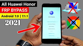 Huawei Honor 2021 FRP LOCK BYPASS  ANDROID 7 Without PC 🔥🔥🔥 [upl. by Ardnassac]