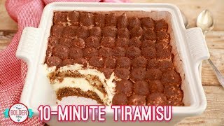 Easy 10 Minute Tiramisu  Bigger Bolder Baking [upl. by Alikahs]