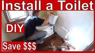 How to Install a Kohler Toilet [upl. by Htesil]