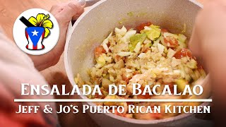 How to make Ensalada de Bacalao  Easy Puerto Rican Recipe [upl. by Akirderf]