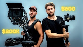 600 GIMBAL VS 200000 HOLLYWOOD STEADICAM BROLL [upl. by Goddart49]