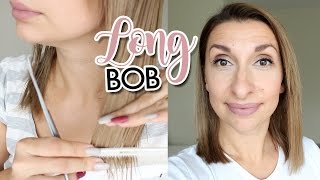 Long Bob selber schneiden TUTORIAL  DIANA DIAMANTA [upl. by Marijo]