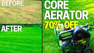 How to Aerate Your Lawn BIG Results  BUY Dont Rent an Aerator [upl. by Haley]