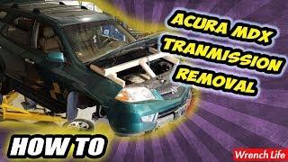 HOW TO Acura MDX Transmission REMOVE [upl. by Airotnahs148]