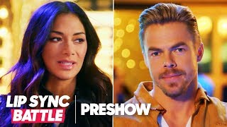 Nicole Scherzinger vs Derek Hough  Lip Sync Battle Preshow [upl. by Gaylor]