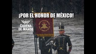 HIMNO DEL HEROICO COLEGIO MILITAR 13 DE SEPT BAJO LA LLUVIA  CADENA DE MANDO [upl. by Llenil]