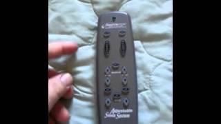 Tempurpedic Bed Remote Reset [upl. by Cowey]