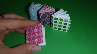 DIY Origami Notizbuch SCHNELL und EINFACH falten mini modular book easy tutorial Оригами книжка [upl. by Odradlig829]