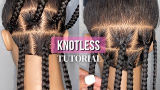 DETAILED Knotless Braid Tutorial  Beginner Friendly [upl. by Weissmann]