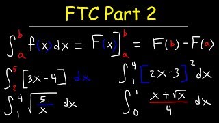 Fundamental Theorem of Calculus Part 2 [upl. by Reehsab940]