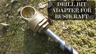 Auger bit adapter for bushcraft – No welding [upl. by Narol605]